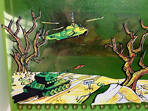 Vintage 1970's Louis Marx Toys - Combat Zone Shooting Gallery - Complete And Fully Working In The Original Box