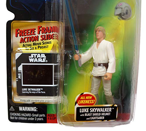 Star Wars - POTF - Freeze Frame Card - Luke Skywalker (New Likeness) - with Blast Shield Helmet and Lightsaber …