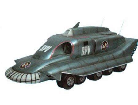 Vintage Product Enterprise  2005 Gerry Andersons Collectors Edition Captain Scarlet Spectrum Pursuit Vehicle SPV Die Cast Replica Model Vehicle - Brand New Shop Stock Room Find