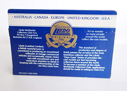 Lledo Club Member Edition Autumn 1986 Delivery Truck Van Collectors Limited Edition Scale Model …