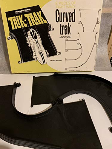 Trik Trak Vintage Transogram 1960 2 x Pieces Of Right Hand Curved Trak For Additional Fun With Trik Track Sets - Complete And In The Original Box …
