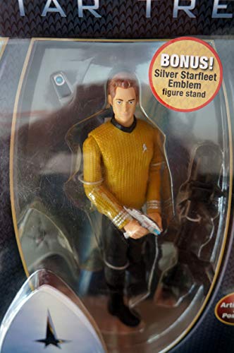 Vintage Playmates 2009 Star Trek Warp Collection Captain Kirk Action Figure With Utility Belt, Phaser & Communicator - Brand New Factory Sealed Shop Stock Room Find
