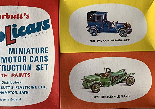 Replicars Vintage 1960's Harbutts Miniature Model Motor Cars Construction Set Box Set - Shop Stock Room Find …