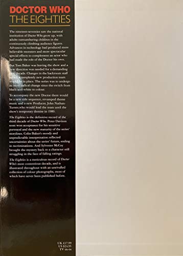 Doctor Who: The Eighties (Dr Who) [hardcover] Howe, David J.,Stammers, Mark,Walker, Stephen James [Oct 03, 1996] …