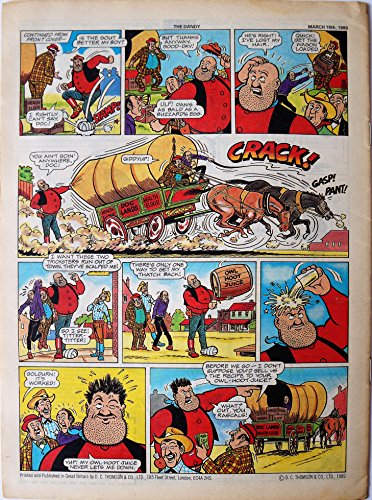Vintage Rare The Dandy Weekly Comic Magazine No. 2469 Boys And Girls Comic Every Tuesday 18th March 1989 By D C Thomson & Co