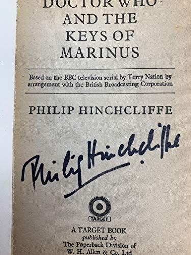 Vintage Doctor Who and The Keys of Marinus Target Paperback Book Autographed by Philip Hinchcliffe …