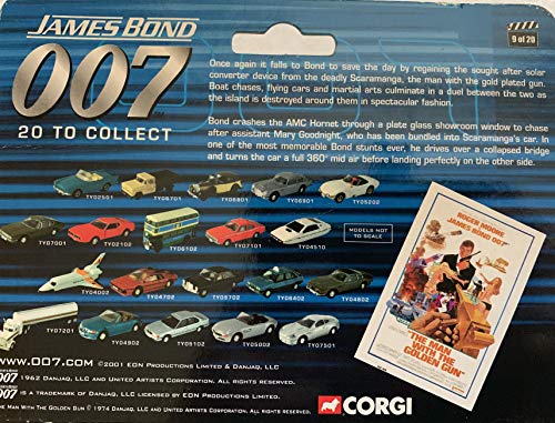 Vintage Corgi 2002 James Bond The Ultimate Collection - AMC Hornet Hatchback DieCast No. TY07101 as seen in the movie The Man With The Golden Gun - Brand New Shop Stock Room Find