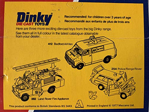Vintage 1977 Dinky Die Cast Toys No. 442 Land Rover Breakdown Vehicle Recovery Truck Scale Replica Vehicle In The Original Box - Shop Stock Room Find …
