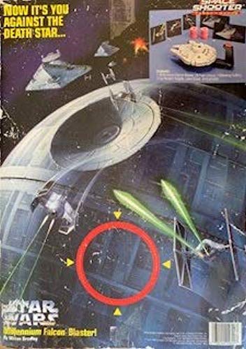 Vintage Milton Bradley 1996 Star Wars Electronic Millennium Falcon Blaster Space Shooter Target Game