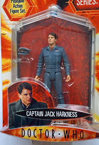 Vintage 2008 Dr Doctor Who Captain Jack Harkness Highly Detailed Poseable Action Figure - Brand New Factory Sealed Shop Stock Room Find