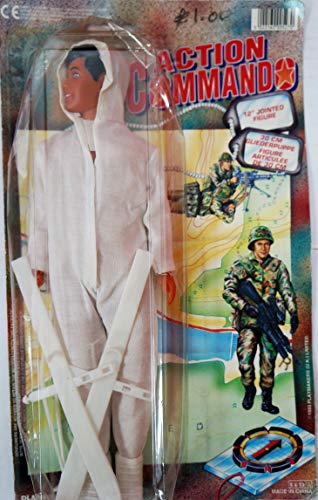 Vintage 1993 Action Commando 11 Inch Action Soldier Action Figure In Skiing Gear By Playmakers - New On Card - Shop Stock Room Find …