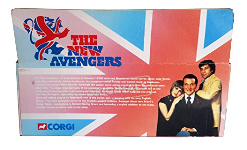 Vintage 2000 The New Avengers Corgi Original Steed's Range Rover 1:36 Scale Die Cast Replica with White Metal Hand Painted John Steed Figure - Brand New Shop Stock Room Find
