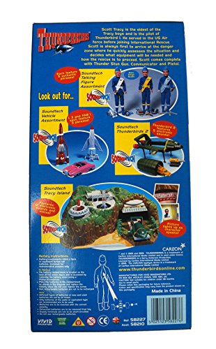 Vintage Vivids 1999 Gerry Andersons Thunderbirds Electronic Scott Tracy 12" Soundtech Talking Action Figure - Shop Stock Room Find