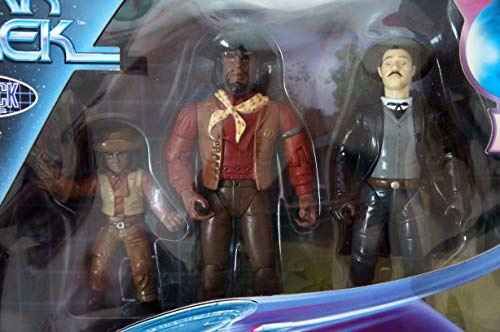 Vintage 1998 Star Trek The Next Generation Holodeck Series Lt. Commander Data, Lt. Worf and Alexander Rozhenko Action Figure Box Set
