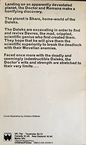 Vintage Doctor Who And The Destiny Of The Daleks Target Paperback Book First Impression 1979 By Terrance Dicks