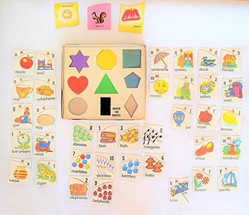 Vintage 1960's Fun To Learn ABC & Numbers Picture Matching Complete In The Original Box …