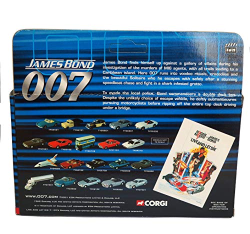 Vintage 2002 Corgi James Bond 007 Live And Let Die - Double Decker Bus 1:36 Scale Die-Cast Car Vehicle Replica Number TY06102 - Shop Stock Room Find