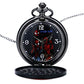 Deadpool and Spiderman Novelty Themed Quartz Pocket Watch On 32" Inch / 80cm Chain with Picture Dial Featuring Spiderman and Deadpool …