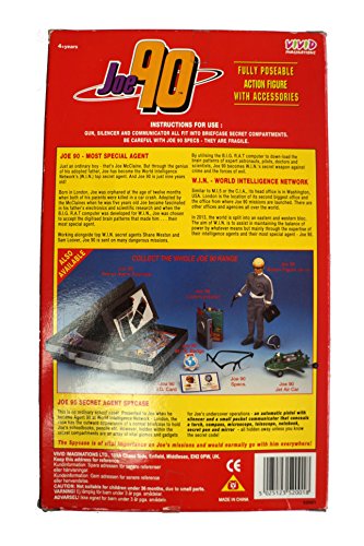 Vintage 1994 Gerry Anderson Joe 90 Fully Poseable 12 Inch Action Figure With Accessories - Factory Sealed Shop Stock Room Find
