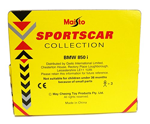 Vintage Shell Sportscar Collection 1:43 Scale Die-Cast BMW 850i Replica Mint Condition In Original Box.