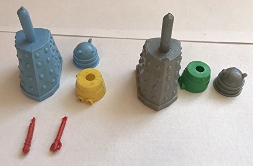 Vintage 1965 Dr Doctor Who & The Daleks Set Of 2 Dalek Swapits By Cherilea Toys 2 1/2 Inches Tall Sold Exclusively By Woolworths In 1965 …