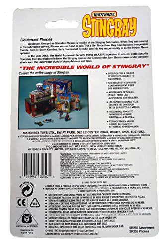 Vintage Matchbox 1992 Gerry Andersons Stingray Lieutenant Phones Action Figure - Brand New Shop Stock Room Find