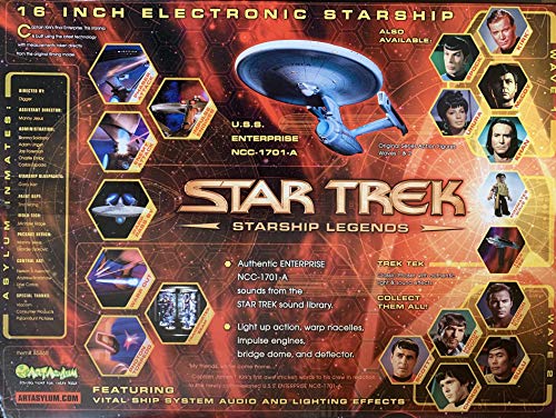 Vintage Art Asylam 2003 Star Trek Starship Legends The USS Enterprise NCC-1701A Electronic Star Ship Replica Model - Brand New Factory Sealed Shop Stock Room Find