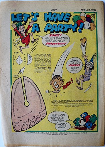 Vintage Judy For Girls Weekly Comic Every Thursday Issue No. 1163 24th March 1982 - Ballet At Bleak Housev- DC Thompson …