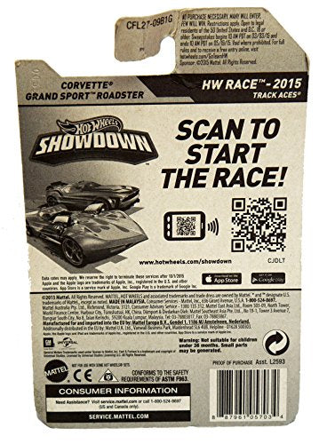 Mattel Hot Wheels 2015 HW Race No. 179/250 The Fast & The Furious Corvette Grand Sport Roadster Die-Cast Replica Model Vehicle Brand New Factory Sealed Shop Stock Room Find