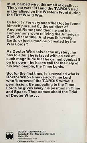 Doctor Who and the War Games [paperback] Hulke, Malcolm [Sep 01, 1979] …