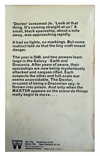 Doctor Who And The Space War Target Paperback Novel Book First Edition 1976 [paperback] Malcolm Hulke,Target Books [Jan 01, 1976] …