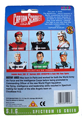 Vintage 1993 Gerry Andersons Captain Scarlet And The Mysterons Vivid Imaginations Destiny Angel Action Figure - Brand New Factory Sealed Shop Stock Room Find