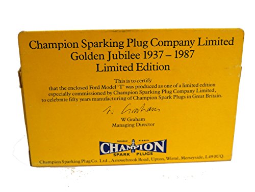 Vintage Lledo 1987 Commemorative Limited Edition Golden Jubilee Promotional Models Of Days Gone Champion Spark Plugs 1920 Model T Ford Delivery Van 1:76 Scale Diecast Collectable Replica Vehicle Model - New In Box - Shop Stock Room Find …