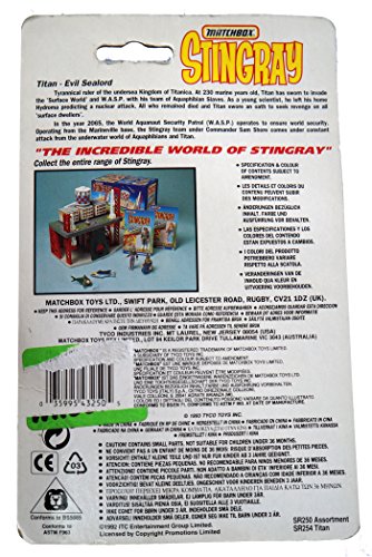 Vintage Matchbox 1992 Gerry Andersons Stingray Titan Evil Sealord Action Figure - Brand New Factory Sealed Shop Stock Room Find