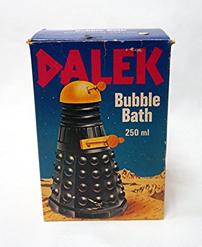 Vintage Dr Doctor Who 1976 Dalek Bubble Bath 250ml By The Water Margin Yellow And Black Blastic Dalek Full Of Bubble Bath In The Original Box - Ultra Rare Item - Shop Stock Room Find …