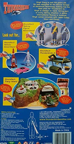 Vintage Vivids 1999 Gerry Andersons Thunderbirds Electronic Virgil Tracy 12" Soundtech Talking Action Figure - Shop Stock Room Find