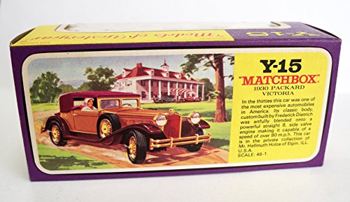 Models of Yesteryear Vintage 1969 Matchbox 1-46 Scale Diecast Replica Y-15 1930 Packard Victoria Car In The Original Box - Shop Stock Room Find …