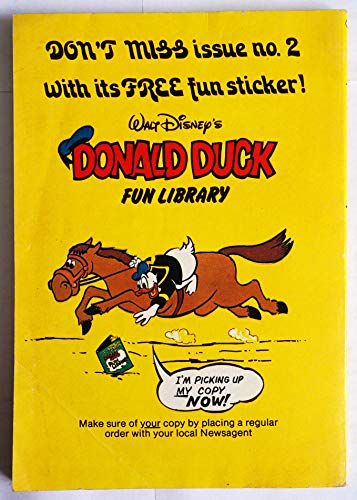 Vintage 1978 Rare Walt Disney's Donald Duck Fun Library No. 1 Mini