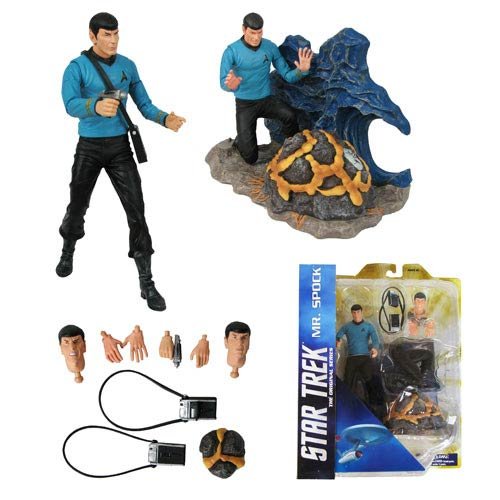 Vintage 2015 Star Trek The Original Series Diamond Select Limited Edition Collectors Series - Mr Spock Figurine With Horta Diorama Set - Brand New Factory Sealed Shop Stock Room Find