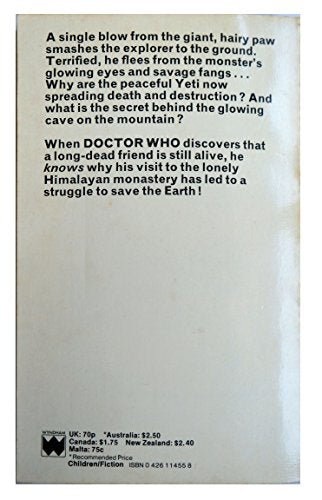 Doctor Who And The Abominable Snowmen [paperback] Terrance Dicks [Jan 01, 1978]