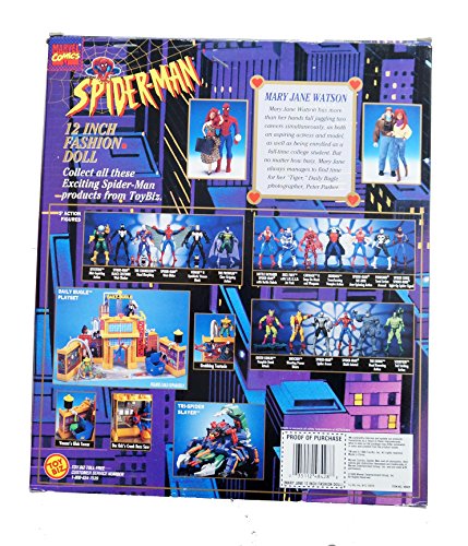 Vintage 1995 Marvel Comics Spiderman Special Collectors Edition Mary Jane 12 Inch Fashion Doll - Brand New Factory Sealed Shop Stock Room Find