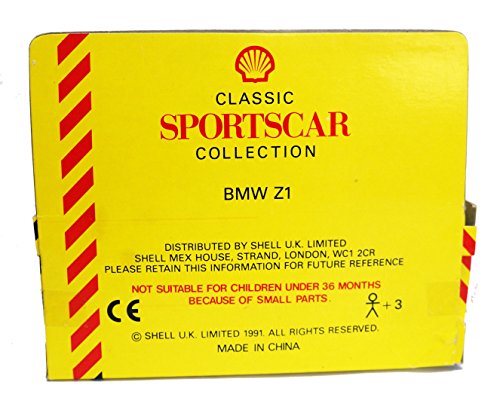Vintage Shell Classic Sportscar Collection 1:43 Scale Die-Cast BMW Z1 Replica Vehicle Mint Condition In Original Box. …
