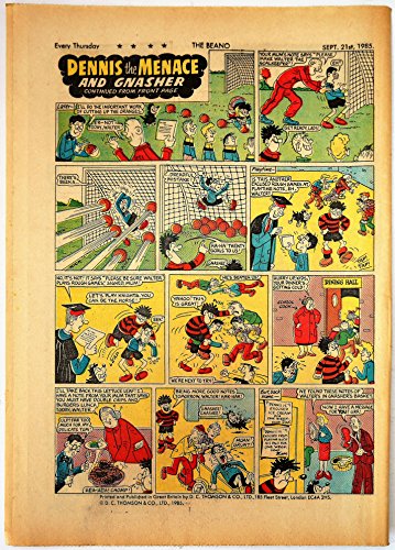 Vintage Rare The Beano Weekly Comic Magazine No. 2253 Boys And Girls Comic Every Thursday 21st September 1985 By D C Thomson & Co …