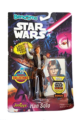 Vintage 1994 Star Wars Bend-Ems Han Solo Bendable Action Figure - Factory Sealed Shop Stock Room Find