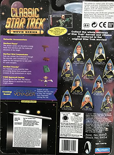 Vintage Playmates 1995 Classic Star Trek Lieutenant Hikaru Sulu From The Motion Picture Action Figure - Brand New Factory Sealed Shop Stock Room Find