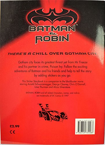 BATMAN & ROBIN - MOVIE STICKER STORYBOOK [paperback] BOB KANE [Jan 01, 1997] …