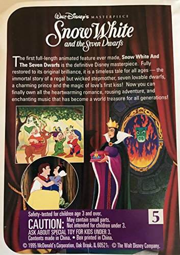 Happy Meal Toys Vintage 1995 McDonalds Walt Disney's Snow White And The Seven Dwarfs Snow White Figure - New In Box - Shop Stock Room Find …