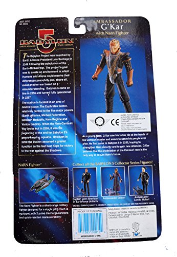 Vintage 1997 Babylon 5 Earth Alliance Space Station - Ambassador G'Kar Action Figure With Narn Fighter - Brand New Factory Sealed Shop Stock Room Find
