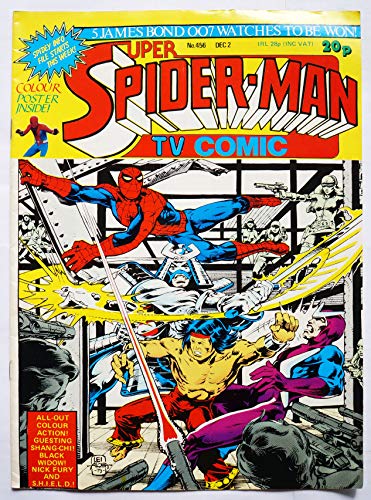 Vintage Marvel Comics 1981 Super Spider-Man TV Comic Issue No. 456 December 2nd 1981 - Ex Shop Stock …