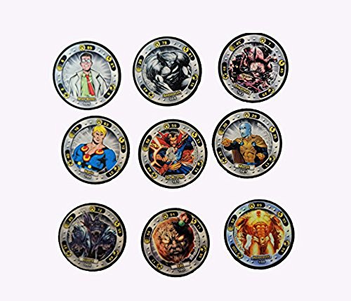 Vintage 2005 Marvel Heroes MXD Magnetic Xtreme Discs 9 Different Discs - Mint Condition …